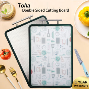 Toha home Stainless Steel Double Sided Cutting Board Hangable Kitchen Chopping Cutting
