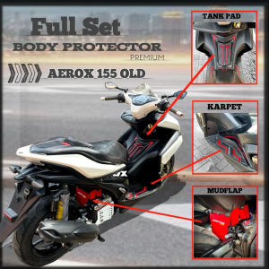 Aksesoris Fullset Motor Yamaha Aerox Old Bahan Karet Tankpad Pijakan kaki Dan Mudflap