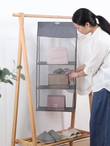 2PC Bag Storage Organizer Closet Organizers 3/4Layer Bag Handbag Tote Organizer Space Saving