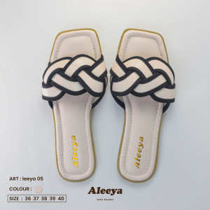 Sendal leeya05 by Aleeya sendal kekinian wanita sendal wanita teplek korea  casual sendal flat cewek