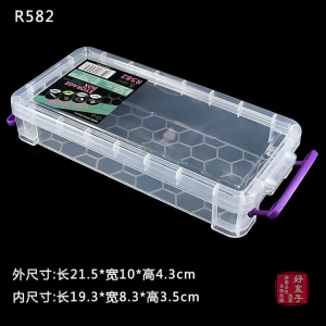 เคสดินสอเอนกประสงค์พร้อมฝาปิดกล่องเก็บของขนาดเล็กโรงเรียนปากกาใสกล่องดินสอกล่องเก็บดินสอ