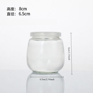3/1pcs 200ml Pudding Cup Glass Bottle Mousse Jelly Cup Food Grade with Lid Yogurt Bottle