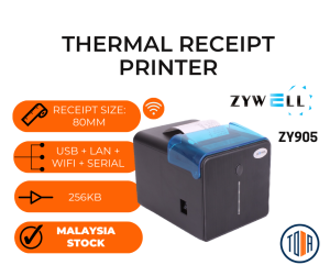 Zywell ZY905 Thermal Receipt Printer 80mm (USB + Serial + Lan + WiFi / USB + Serial + Lan) POS Printer