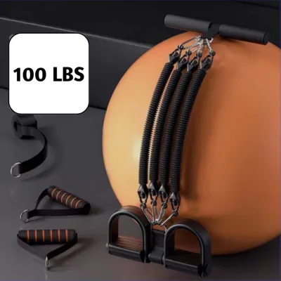 Metal Pedal Rope Tube Resistance band Effective Easy Use Home Sit Up Abdominal Workout Fitness Exercise Elastic Bands