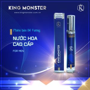 Nước hoa nam chính hãng KINGMONSTER nước hoa cao cấp hương thơm mạnh mẽ lôi cuốn lưu hương lâu tới 8h 10ml/chai