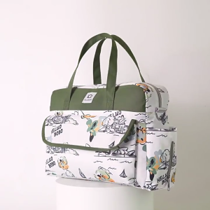Abstract Colorful Mom Bag Handbag Travel Bag Fashionable Multipurpose Mom Bag Baby Diaper Storage Bag for Mom Dads