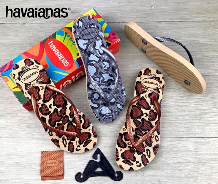 korea slipper Havaiana s Slim Leopard Flip Flops for women Lazada PH