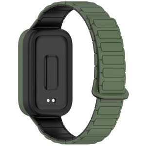 Magnetic Silicone Strap for Xiaomi Redmi Watch 3 Smart Watch Accessories Sport Rubber Bracelet Bands Protective Bumper Cover for Xiaomi Mi Band 9 Active