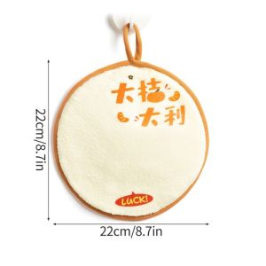 FZIPUA 1Pcs Phòng tắm nhà bếp Khăn Lau Tay Phong cách Trung Quốc Vệ sinh bộ đồ ăn Khăn nhỏ  Thấm hút mềm Khăn Treo