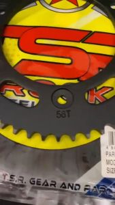 TSR REAR SPROCKET XR125/XR150 BLACK