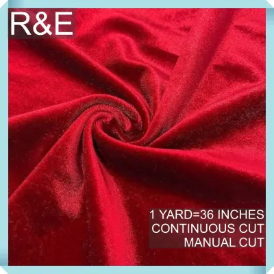 PREMIUM VELVET PER YARD (CRUSHED STRETCHY VELVET AND VELOUR/SMOOTH ONE-WAY STRETCH VELVET)
