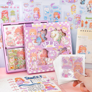 STICKER ANAK AESTHETIC (RABBIT GIRL) MODEL KARTUN KOREA MANIS IMUT LUCU. STIKER ANTI AIR 1 BOX ISI 100 LEMBAR MURAH GAMBAR TEMPEL WARNA 2D LUCU. STIKER VIRAL CEWEK COWOK ANAK SEKOLAH. STIKER CANTIK ANIME BINATANG BUAH POHON GAME