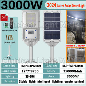 【25 years warranty】solar street light outdoor waterproof solar light 200w 300w 600w 1000w LED Outdoor Waterproof IP67 solar lights high brightness smart solar flood light automatic sensor and remote control lamp led