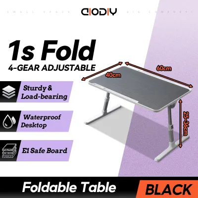 AIODIY Foldable Laptop table/mini Desk Study Table Height Adjustable Elevating table
