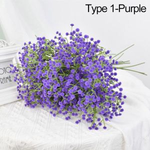 INVADER DIY Home Decoration Party Supplies Fake Plants 108Heads Artificial Gypsophila lifelike Baby Breath Floral Arrangement