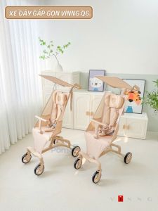 Xe Đẩy Gấp Gọn VINNG Q6 Xe Đẩy Du Lịch Cao Cấp Cho Bé Gọn Nhẹ 4.9kg Khoang Ngồi Rộng Thoáng Khí Bảo Hành Chính Hãng 12 Tháng