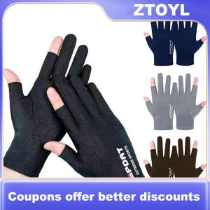 【ZTOYL】 ถุงมือสำหรับผู้ชายถุงมือตกปลาถุงมือขี่จักรยานเดินเขาระบายอากาศได้ดี