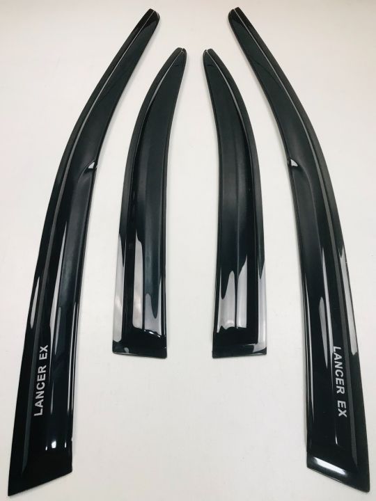 WellVisors For 08-17 Mitsubishi Lancer Clip On Smoke Tinted Side Window Visors E - Foto 6