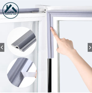 โฟมซีลหน้าต่างแบบมีกาวในตัวโฟมกันเสียงติดประตูหน้าต่างแบบเลื่อนได้กันลมผ้าฝ้าย2เมตรช่องประตูปิดเสียงโฟม