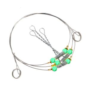 Stainless Steel Anti-Winding Swivel String Fishing Line Leader Sea Fishing Hook Steel Rigs Wire Leader Easy to Use