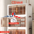 CD Foldable Cabinet for Clothes Storage Durabox Organizer with Magnetic Suction Door Kitchen Cabinet. 