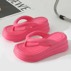 Free Shipping WomenS Thick-Soled Flip-Flops Stylish And Trendy Versatile For Summer Wear With A High-End Feel And Non-Slip Design