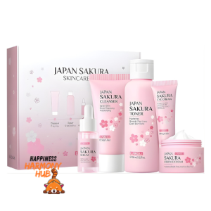 Japan Sakura Skincare Set Brighten • Hydrate • Anti-Aging | Gentle Daily Care for Radiant Skin