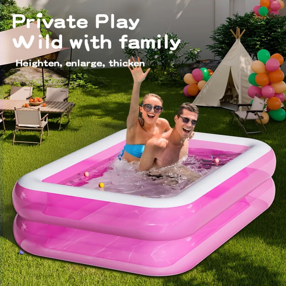 Kiddie Pool Inflatable Pool Air Pump Kids Swimming Baby Swimming Pool Air  Pump Inflatable Swimming Pool