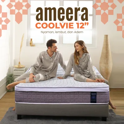 KASUR SPRING BED AMEERA COOLVIE PLUSH TOP 12 UKURAN 200X200