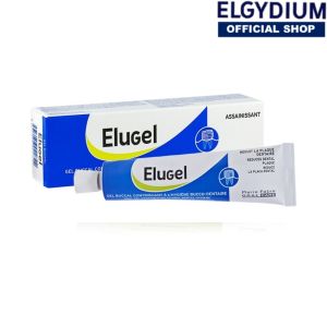 ELUGEL Antiseptic Oral-gel 40ml Inflammation & Post-Surgical Gel or Mouth Ulcer ( Buy 1 Free 1 Travel size 7ml )