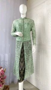 atasan kebaya pesta kebaya brukat ibu hajat kebaya modern kebaya ijo free longtorso