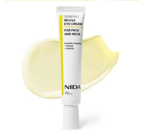 NIDA Revive Eye Cream For Face And Neck (40mL) / Probiotic Solution Retinal Peptide / Wrinkles Fine Lines Aging Skin