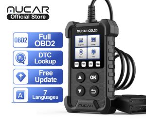 MUCAR CDL20 OBD2 Car Scanner OBD2 Auto Diagnostic Tool pk elm327 cr3001 Code Reader Full ODB2 Scanner Supports Multi-languages ODB 2 Auto Diagnostic Scanner