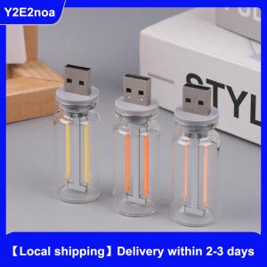 【Local shipping】 Retro USB LED Filament Touch Dimming Bulb 5V Retro LED Edison Bulb Night Light Camping Incandescent Decorative LED Lighting