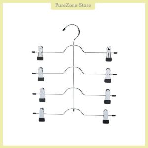 [PureZone] 6-Tier váy quần short treo tiết kiệm không gian không có trượt lưu trữ kim loại Váy Giá