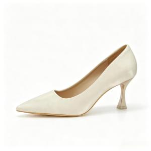 New Womens Apricot Pointed Toe Stiletto Heels Versatile Wedding Shoes for Bride Bridesmaid & Xiuhe Outfit Engagement Formal Pumps