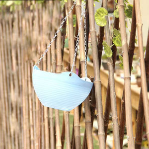 [Eqrbtl] Hanging Orchid Pot With Chain Pp Plastic Hanging Basket Flowerpot Hanging Wall Mounted Green Pot With Succulent Pot