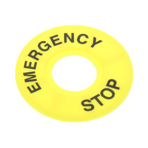 Label Emergency Stop Name Plate Emergency Stop 10pcs 60 mm 22 mm