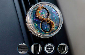 Rồng bay kèm  nước hoa kẹp cửa gió điều hòa quạt trang trí nội thất xe hương thơm cao cấp khử mùi