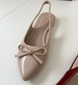 [Free Shipping] New Summer Sandals With A Wedge Heel Pointed Toe And Bow Detail Perfect For Pairing With Dresses Thick-Soled Flats