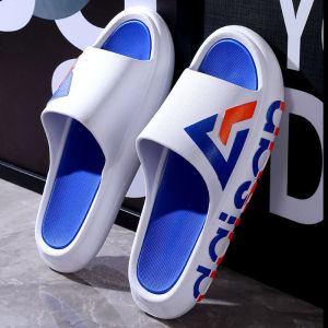 QXshop พร้อมส่ง รองเท้าแตะแบบสวม รองเท้าแตะแฟชั่นผู้ชาย รองเท้าแตะยางนุ่มดีไซน์สุดเท่ ใส่เที่ยวหรือใส่อยู่บ้านก็จ๊าบ