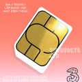 Thẻ vào mạng 4G Sim Du Lịch Mỹ USA Brazil 12GB 30 Ngày Hãng Three UK. 