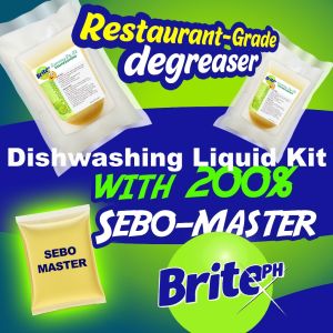 BritePH Dishwashing Liquid Kit DIY w/ 200% Sebo Master Supereasy