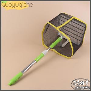 【Guoyuqiche】 Xách tay 180 độ góc có thể điều chỉnh vuông ping pong bóng picker Telescopic thép không gỉ bóng bàn bóng Catcher