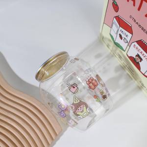 ใหม่!!! กระปุกออมสินพลาสติกแบบฝาดึง พร้อมสติ๊กเกอร์ใส 3 แผ่น สุดน่ารัก