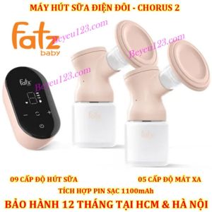 (CHORUS 2) Máy hút sữa điện đôi có pin sạc Fatzbaby Fatz FB1182MX MGG