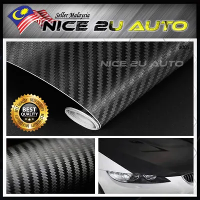 Car Vehicle 30x152CM 5D 6D High Glossy Shiny Carbon Fiber Wrap Film Car Sticker