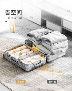 Túi hút chân không 9 cuộn cầm tay túi nén đóng gói hành lý có thể tái sử dụng (Trong suốt)