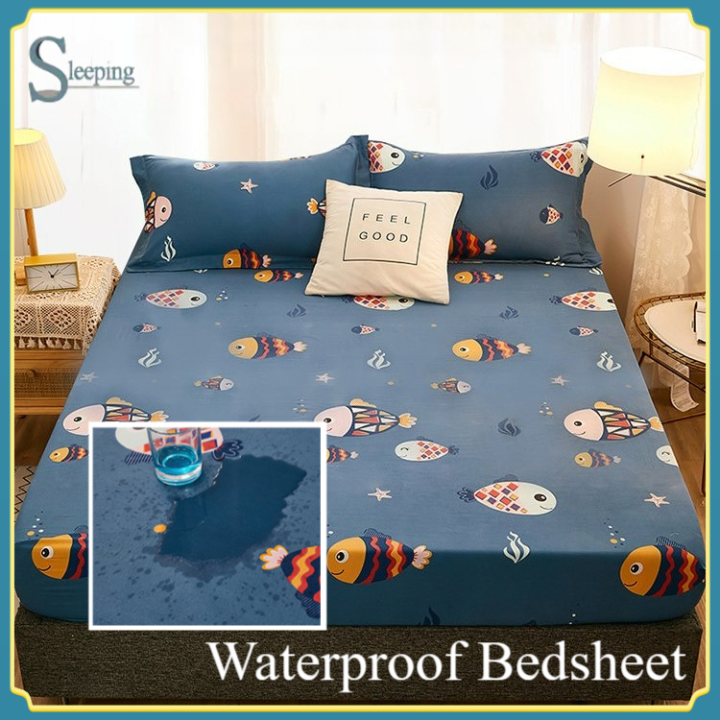 Mattress Protector Waterproof Fitted Bedsheet Cadar Tilam Urine Cadar