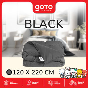 Goto Plush Bed Cover Selimut Dewasa Bedcover Polos Halus Lembut Tebal